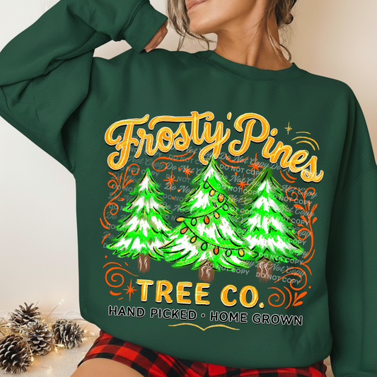 Frosty pines tree co - DTF TRANSFER (BYD)