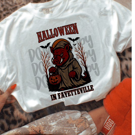 Halloween in Fayetteville ; Razorbacks bundle - DTF TRANSFER (SYM)