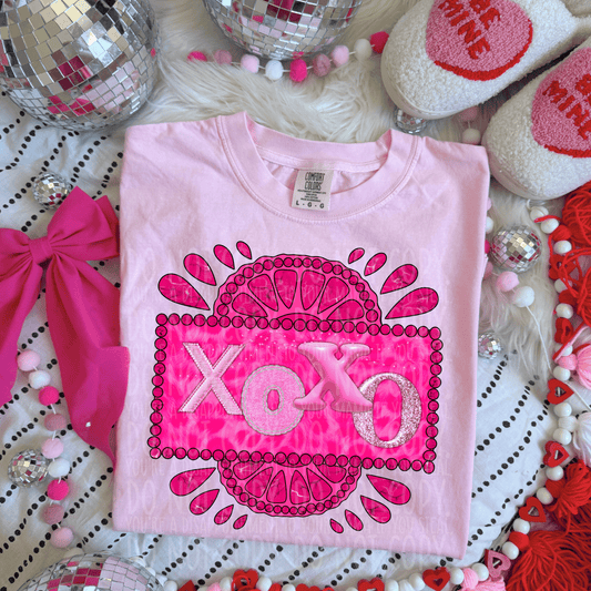 Xoxo boujee pink - DTF TRANSFER (XOXO Epic Valentine's Collab SYM PD X PVC)