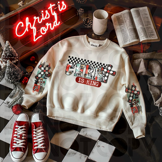 Christ is king- DTF TRANSFER (MG Xmas fundraiser)