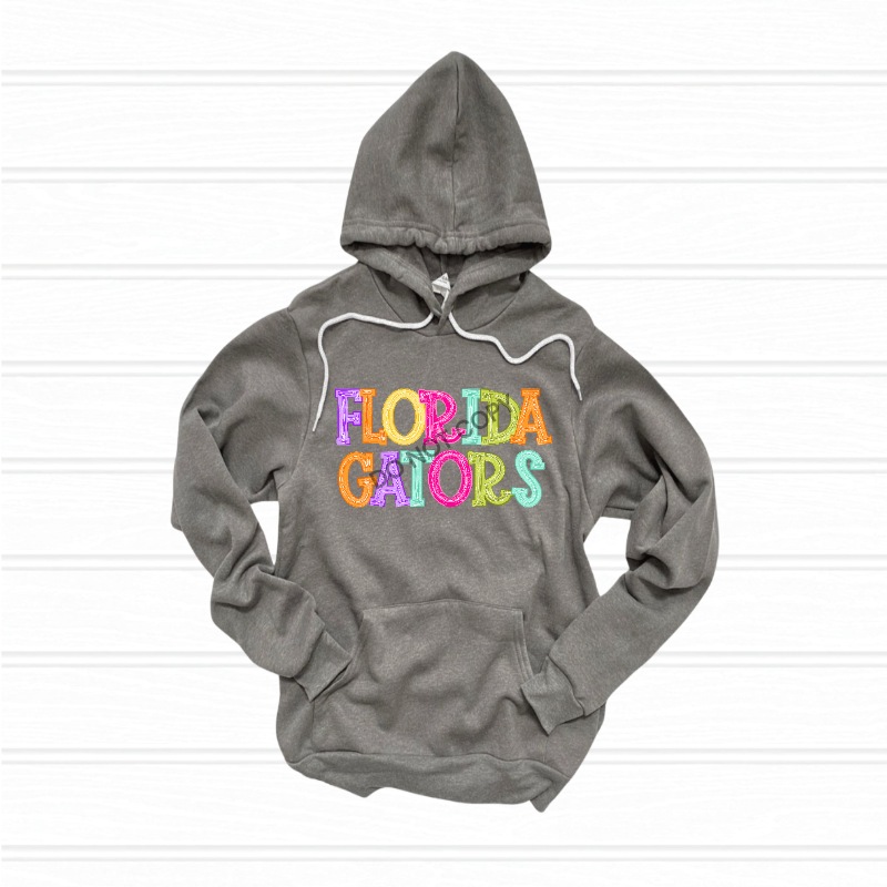 Gators preppy typography - DTF TRANSFER (DKDBK)