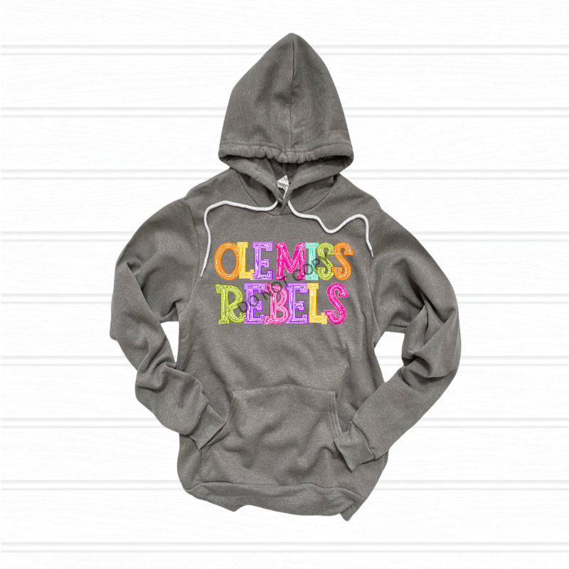 Rebels preppy typography - DTF TRANSFER (DKDBK)