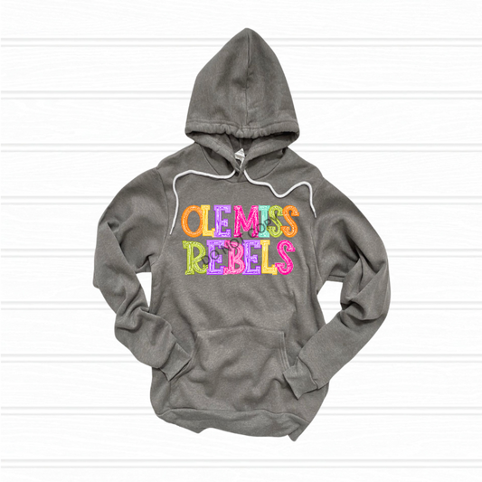 Rebels preppy typography - DTF TRANSFER (DKDBK)