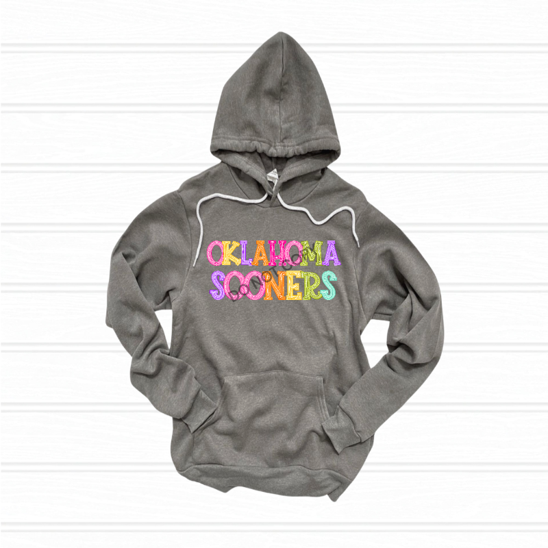 Sooners preppy typography - DTF TRANSFER (DKDBK)