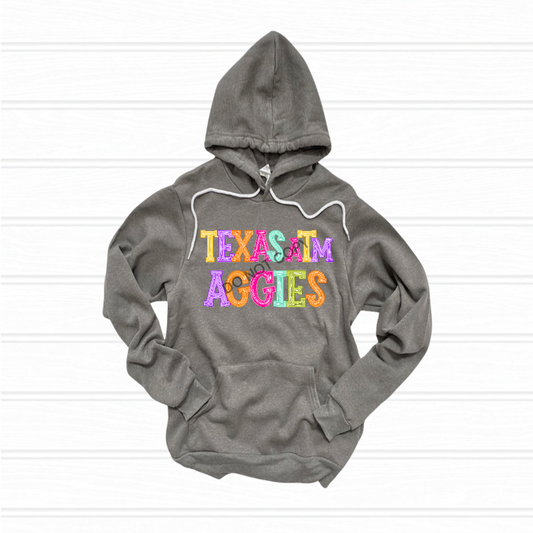 Aggies preppy typography - DTF TRANSFER (DKDBK)
