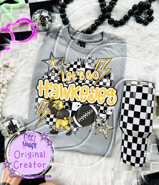 Let's go Hawkeyes - DTF TRANSFER (GL925)