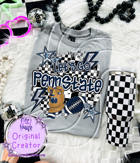 Let's go yellow Penn State - DTF TRANSFER (GL925)