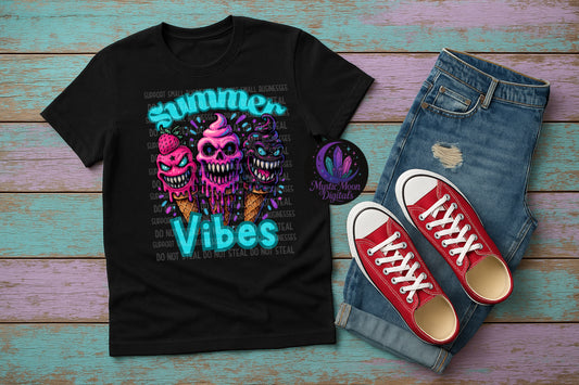 Summer Vibes- DTF TRANSFER (Spooky Summer Collab)