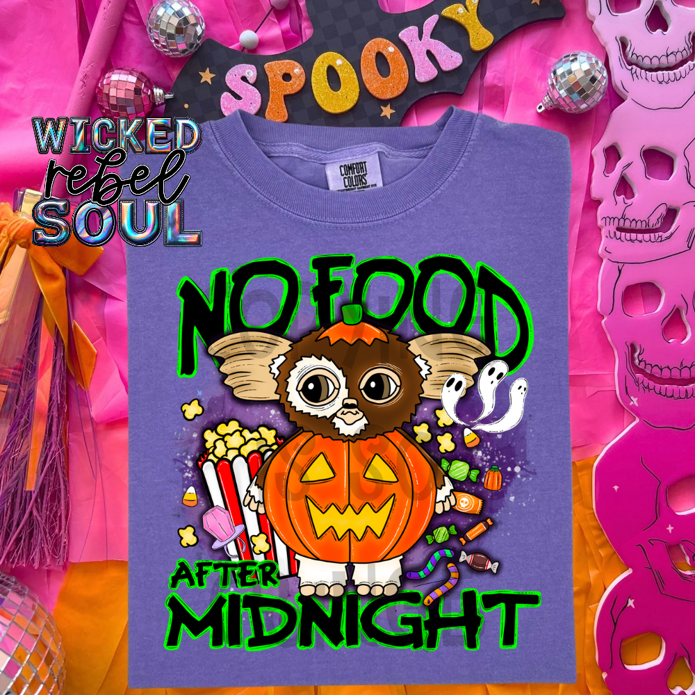 No food after midnight - DTF TRANSFER ; 90s throwback Collab NDC/MMDD