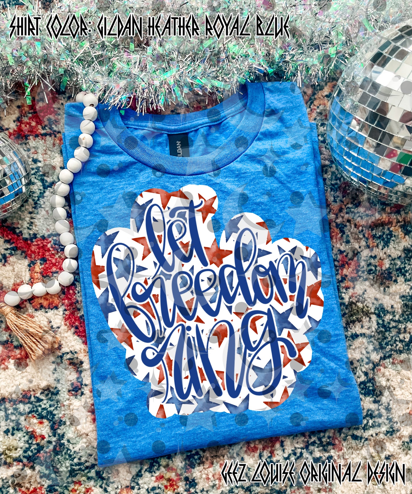 Let freedom ring #3 - DTF TRANSFER (GLD AP26)