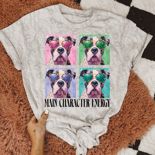 American Bully ; Main character energy - DTF TRANSFER (DX4)