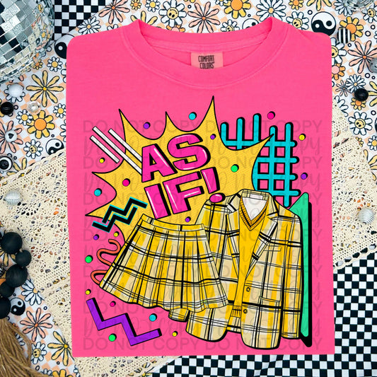 As if- DTF TRANSFER (90s slang collab-FDC&SSDa)
