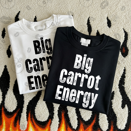 BIG CARROT ENERGY (BLACK)-DTF TRANSFER (PEEPSHOW)
