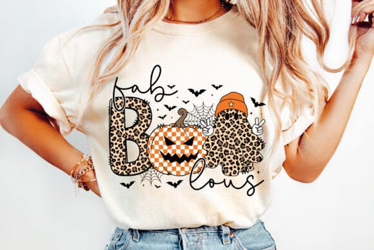 Fab BOO lous cheetah ghost - DTF TRANSFER (CFD)