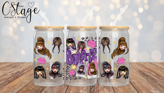Dolls - UV dtf wrap 16oz libbey : throwback throwdown collab