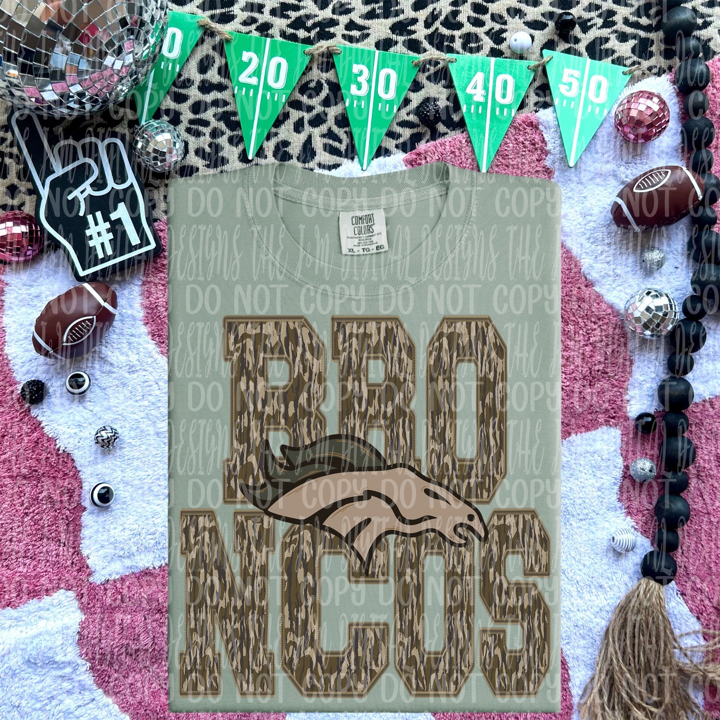 Broncos - mascot camo - DTF TRANSFER (JMD)