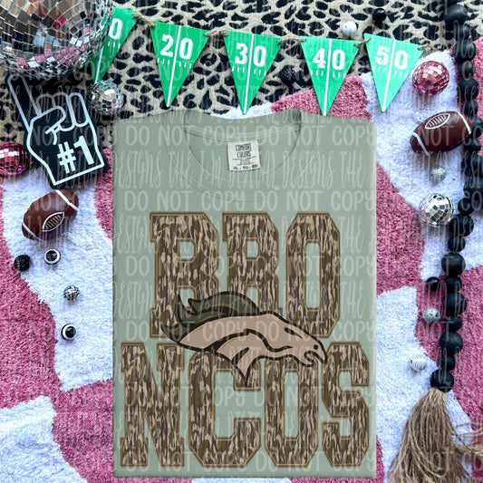 Broncos - mascot camo - DTF TRANSFER (JMD)