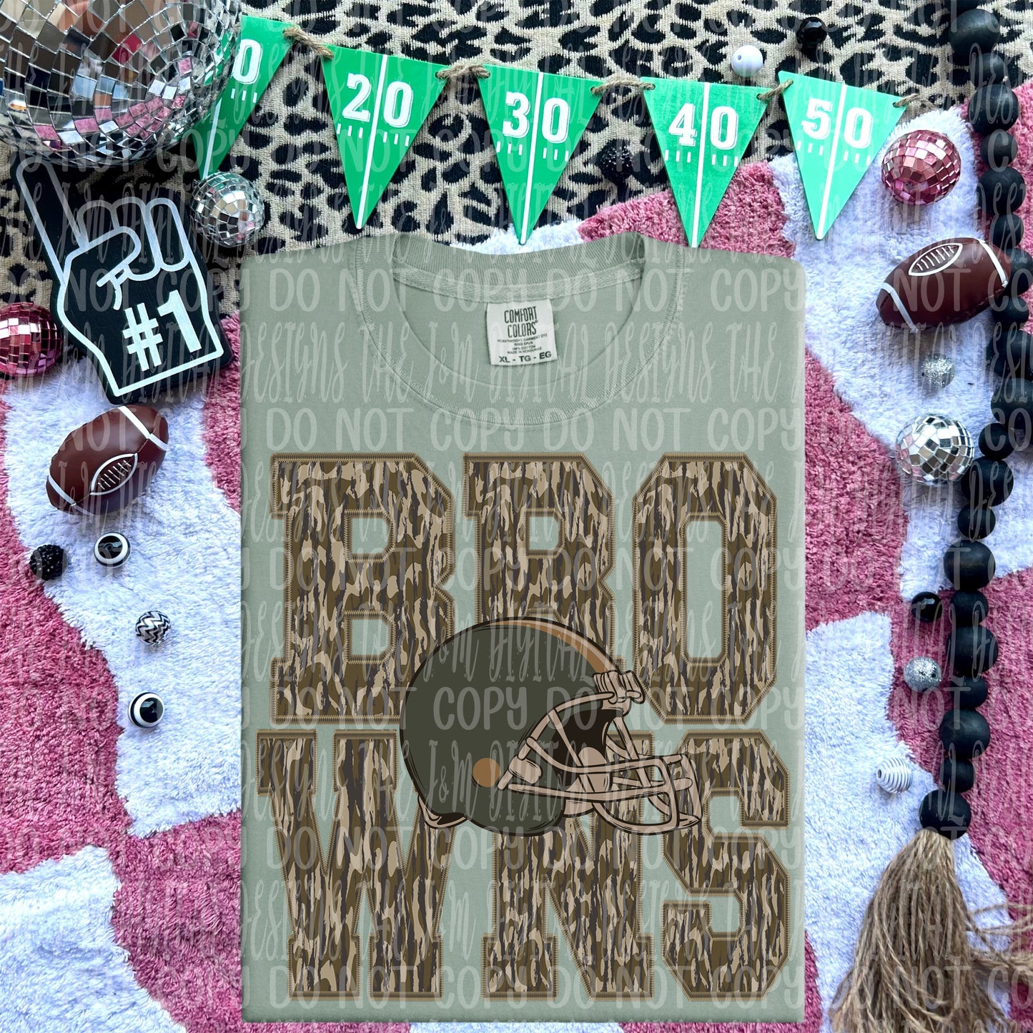 Browns - mascot camo - DTF TRANSFER (JMD)