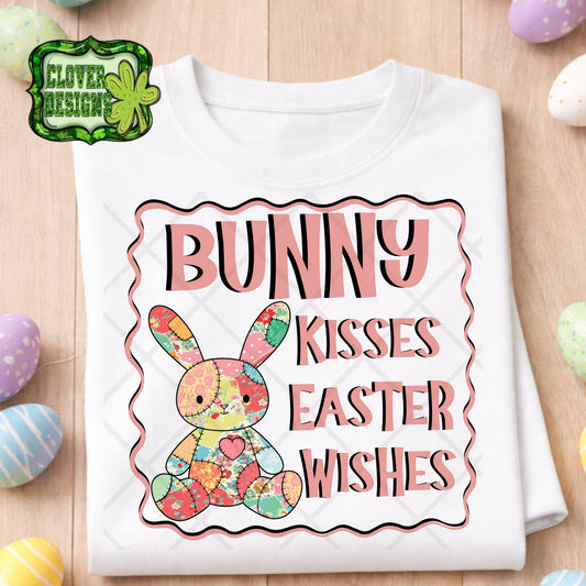 Patchwork Bunny Kisses-DTF TRANSFER (PEEPSHOW)
