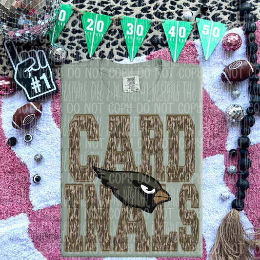 Cardinals - mascot camo - DTF TRANSFER (JMD)
