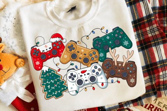 Christmas Gamer (DTF TRANSFER)
