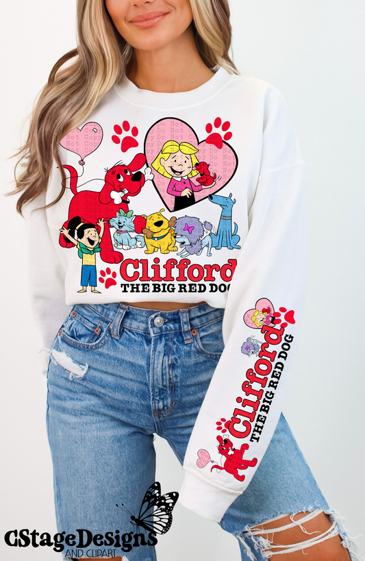 Big red dog - DTF TRANSFER (Throwback Throwdown Collab)