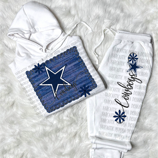 D Cowboys football framed - DTF TRANSFER (SMD AU25)