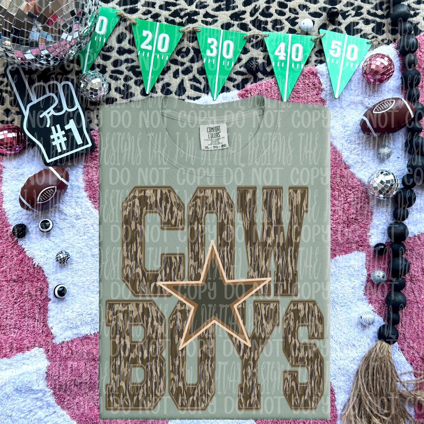 Cowboys - mascot camo - DTF TRANSFER (JMD)