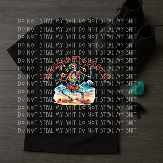 Creeping it coastal - DTF TRANSFER (Spooky Summer Collab)