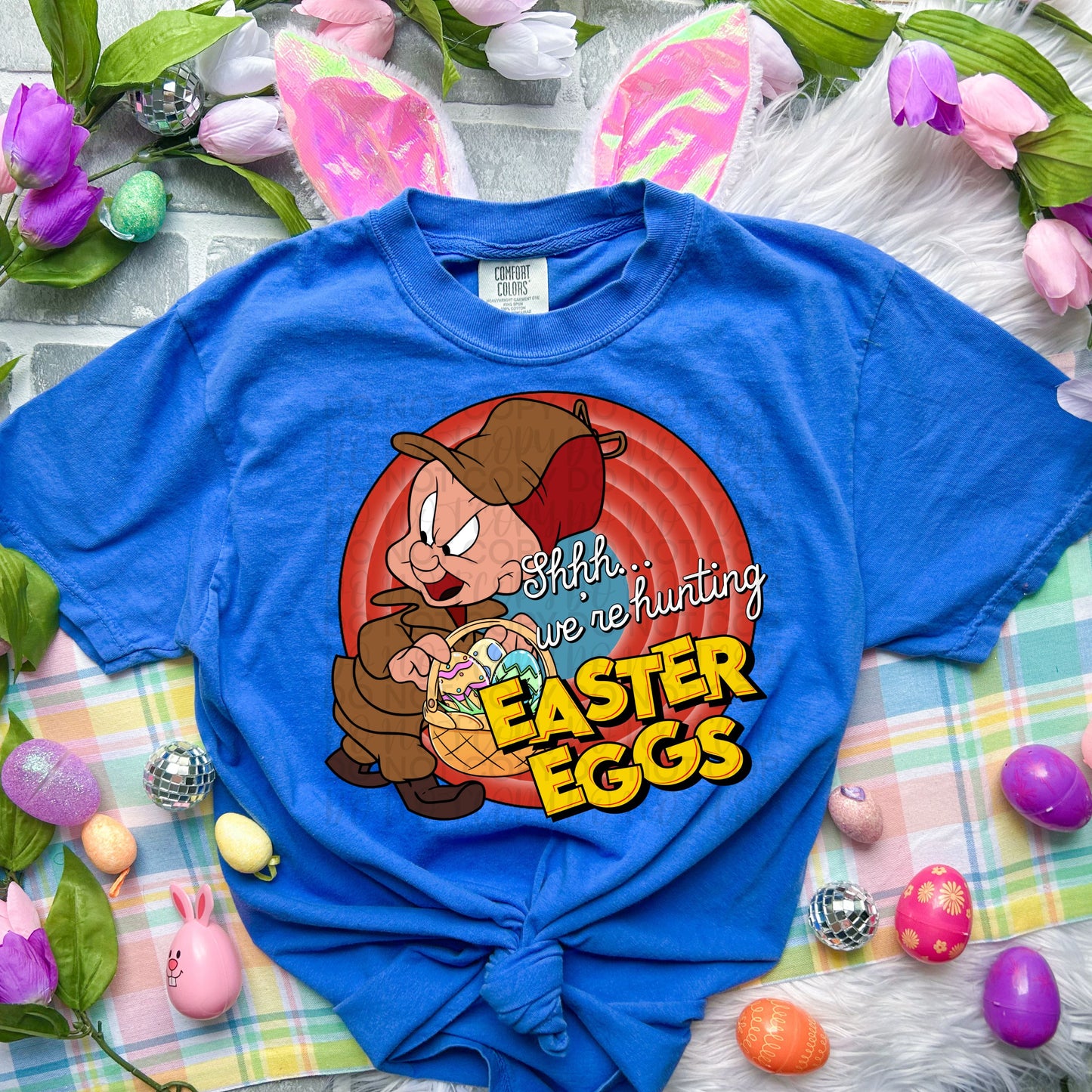 Shhh hunting Easter eggs - DTF TRANSFER (SSDa)