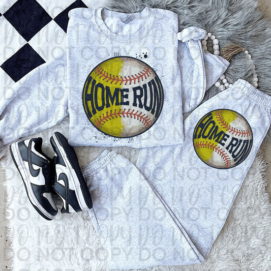 Homerun softball baseball - DTF TRANSFER (SSDa)