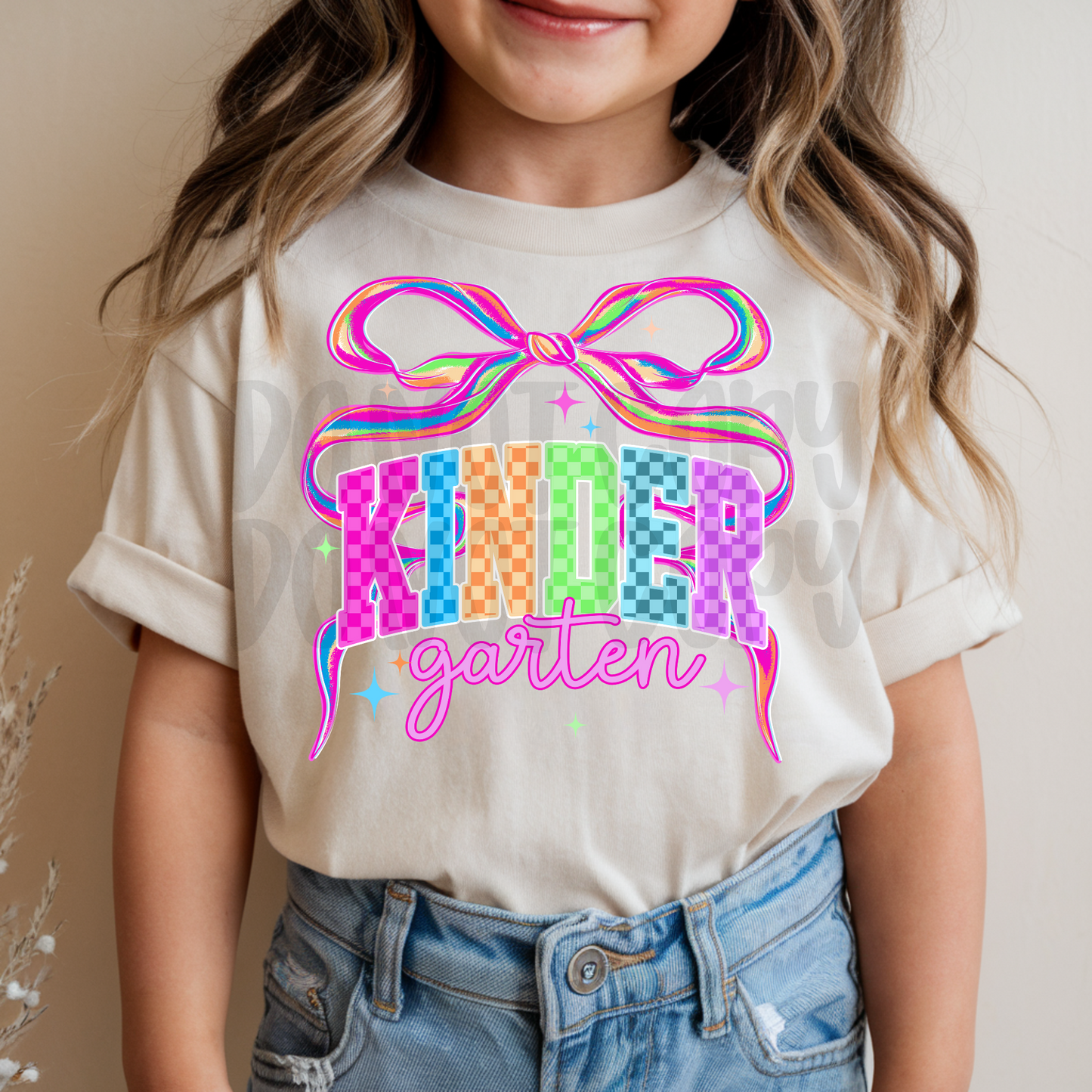 Kindergarten girly bow coquette- DTF TRANSFER