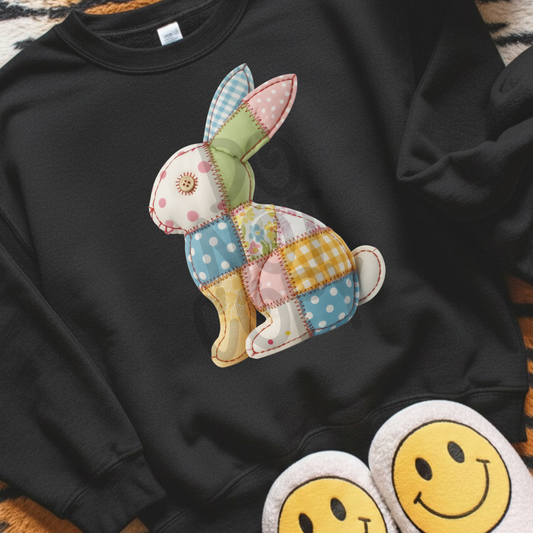 Patchwork bunny-DTF TRANSFER (PEEPSHOW)