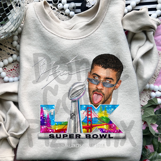 Bad bunny SB26 - DTF TRANSFER (GLD F26)