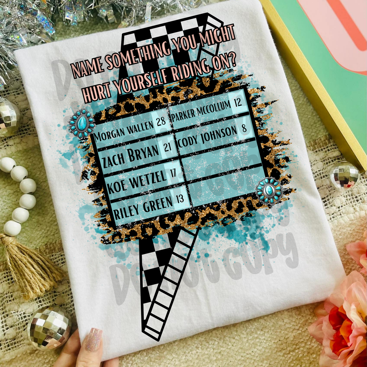 Name something you might hurt yourself riding on COUNTRY - DTF TRANSFER