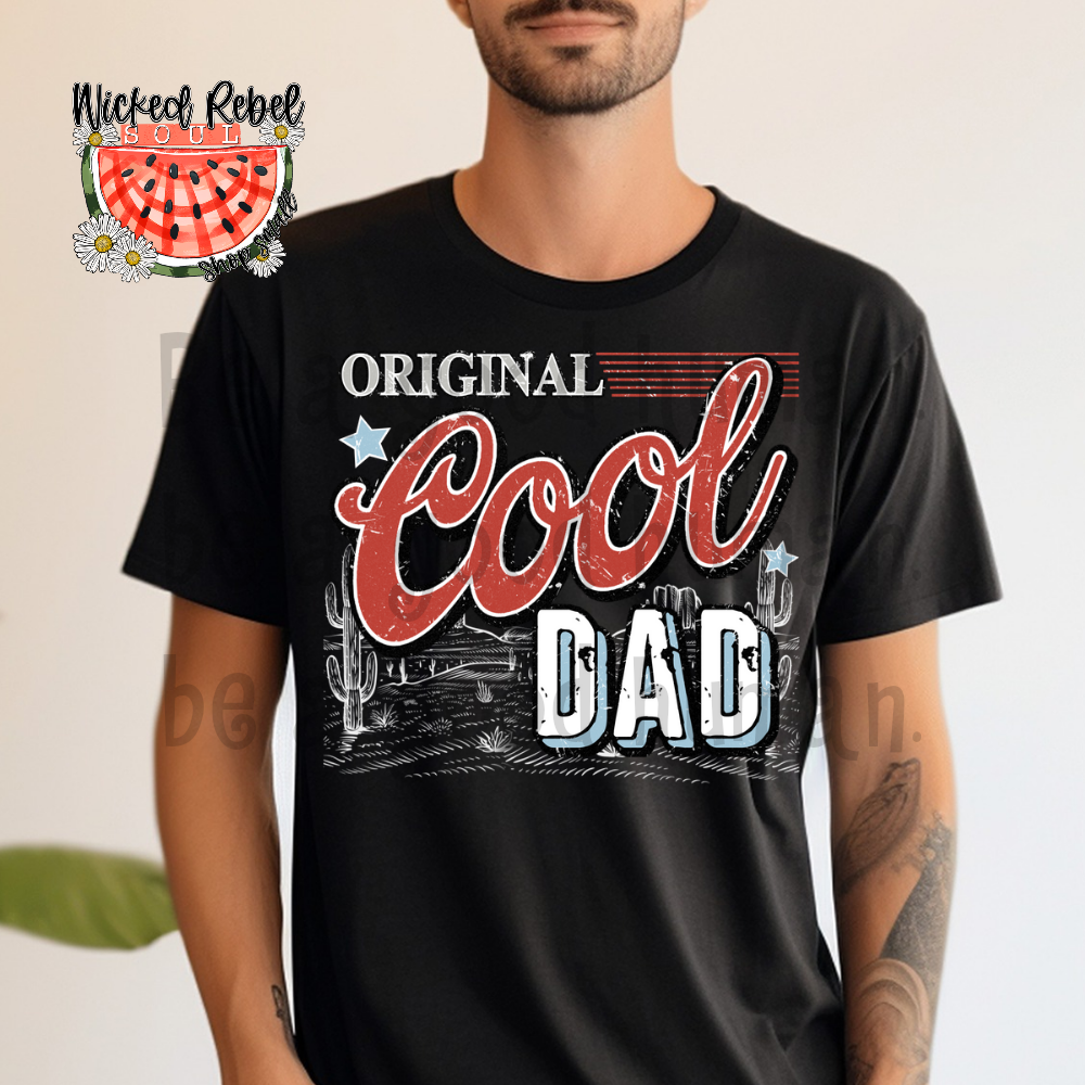 Original cool Dad WHITE - DTF TRANSFER (CCD)