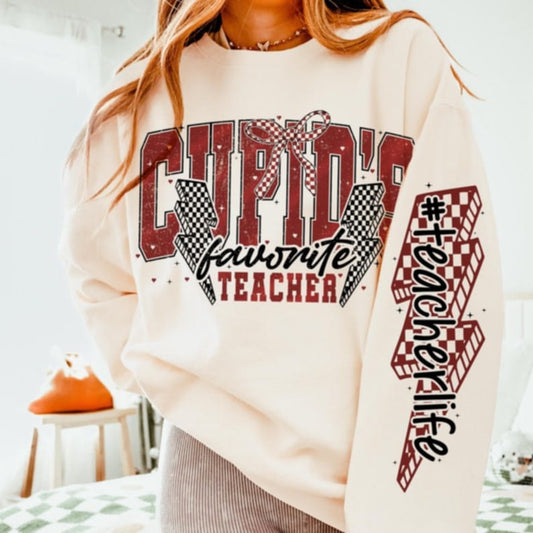 Cupids favorite teacher- DTF TRANSFER (ULF)