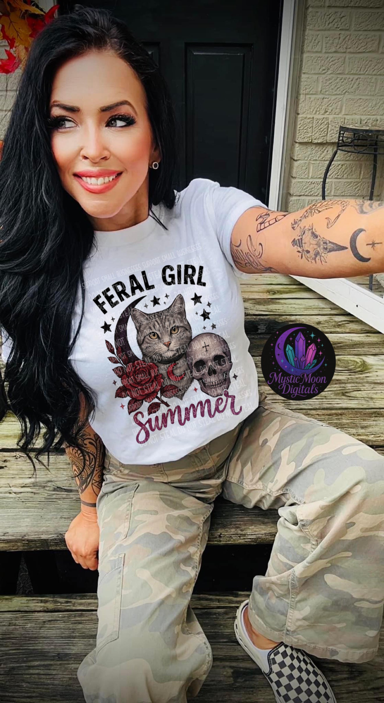 Feral Girl Summer - DTF TRANSFER (Spooky Summer Collab)