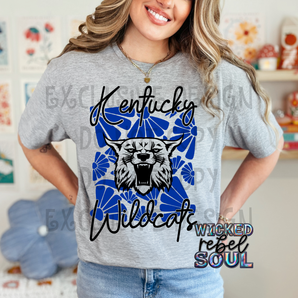 FOOTBALL TEAMS ; Retro groovy flowers EXCLUSIVE - DTF TRANSFER