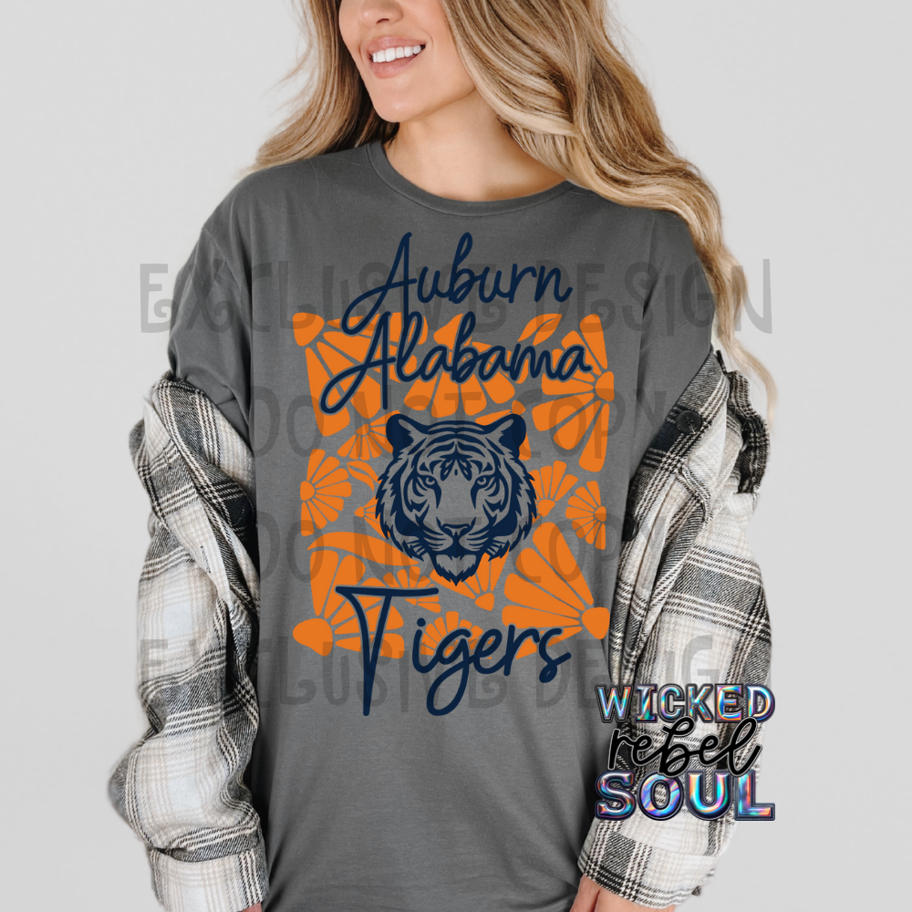 FOOTBALL TEAMS ; Retro groovy flowers EXCLUSIVE - DTF TRANSFER