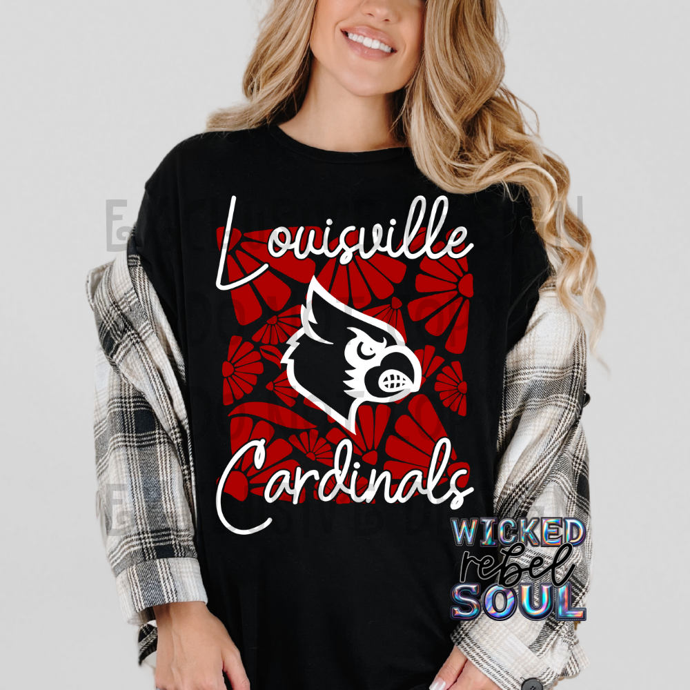 FOOTBALL TEAMS ; Retro groovy flowers EXCLUSIVE - DTF TRANSFER