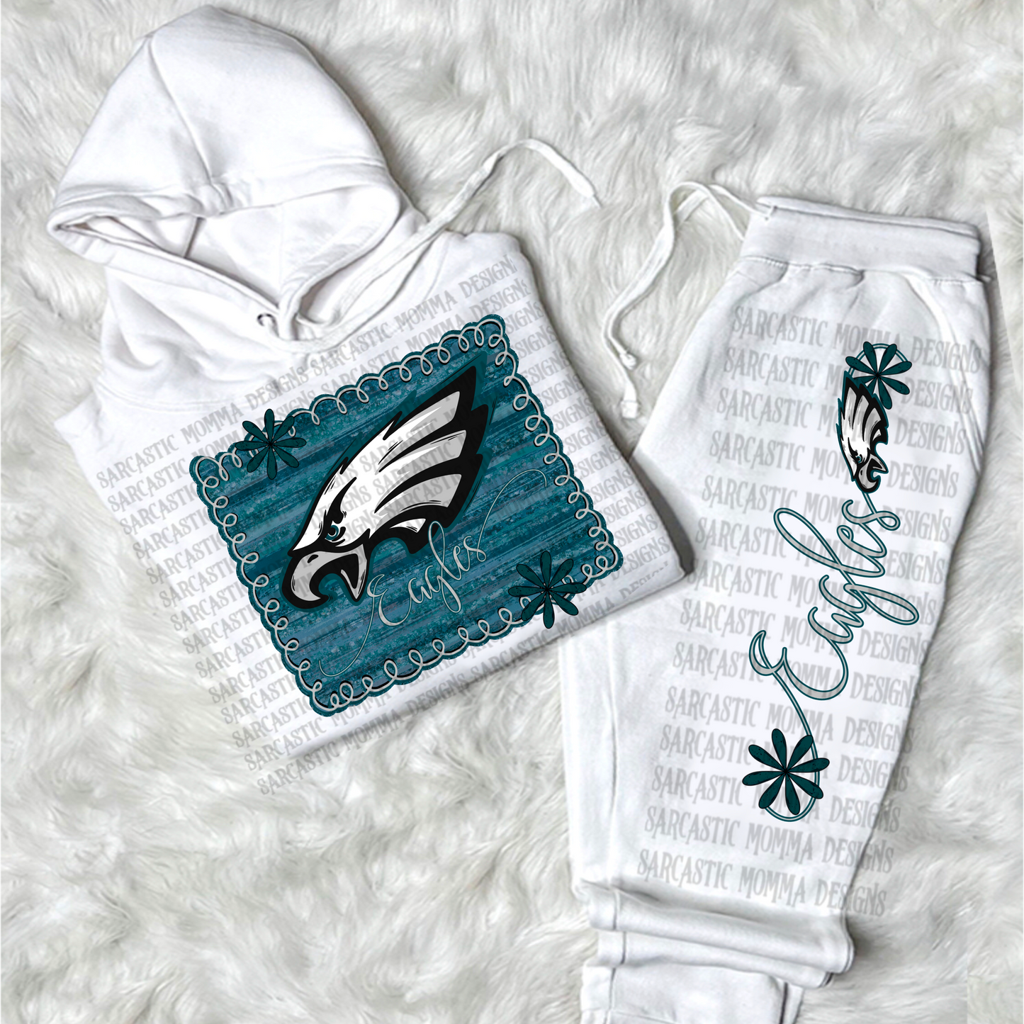 Eagles football framed - DTF TRANSFER (SMD AU25)