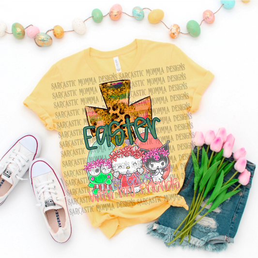 Easter is better with my friends kitty-DTF TRANSFER (SMD)