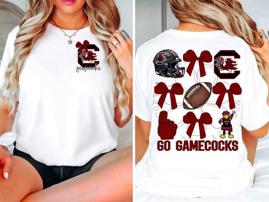 Gamecocks bows grid - DTF TRANSFER (FDC)