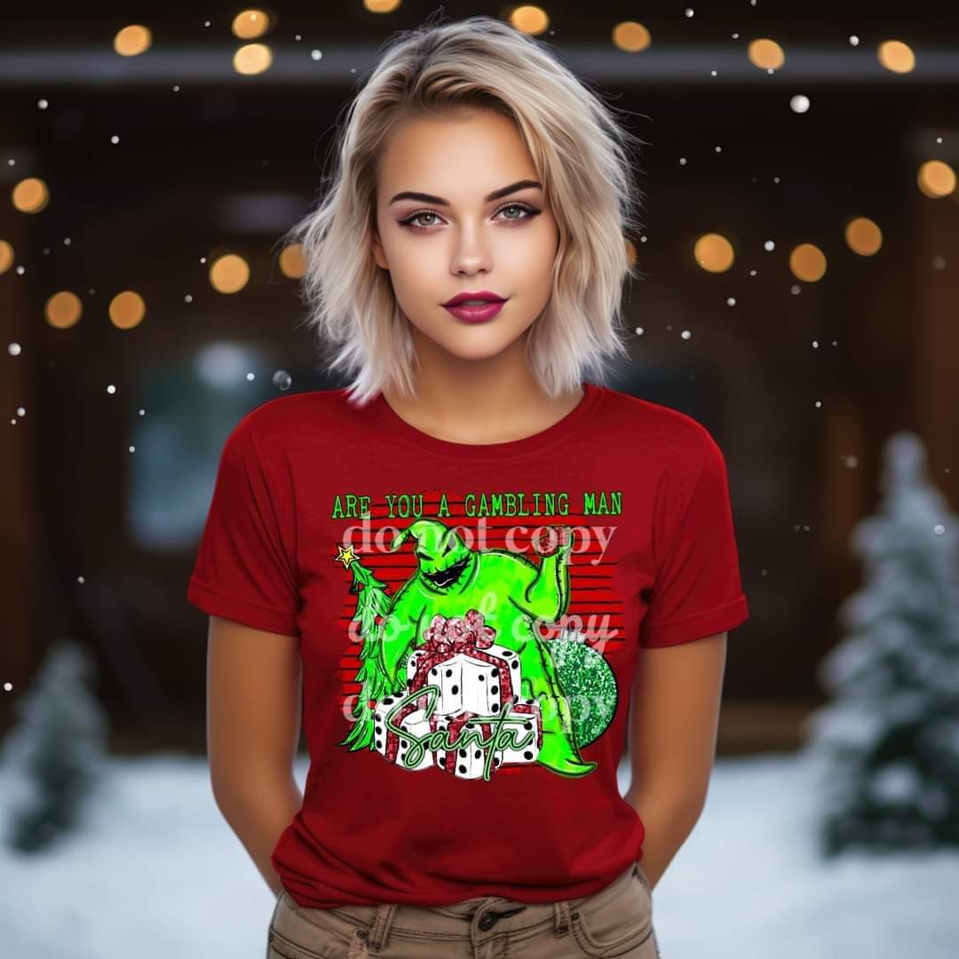 Are you a gambling man, Santa? - DTF TRANSFER ONLY (RHD)