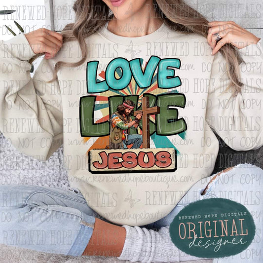 Love like Jesus - DTF TRANSFER (KD collab)