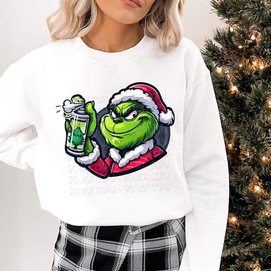 Christmas sanitizer grouch - DTF TRANSFER (KD collab)