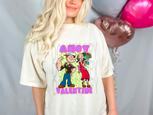 Ahoy Valentine- DTF TRANSFER (FDC/DFDC)
