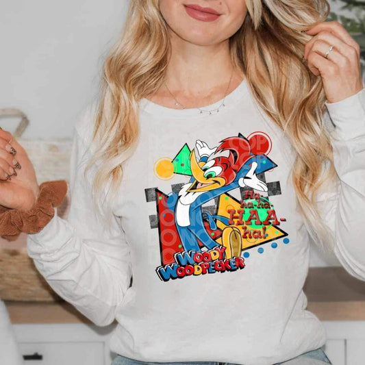 Woody woodpecker - DTF TRANSFER (SSDD/CST/RHD throwback cartoons)