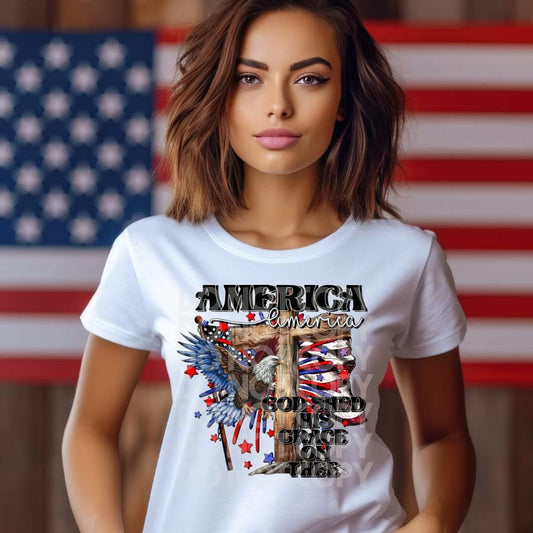 America God Shed His Grace On Thee - DTF TRANSFER (SSDD)
